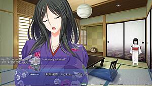 in akumeru family iroha route part 10, the punishment game involves intense bondage and big tits in hentai style