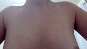 he grabs my tits so good, i love his sucking on em