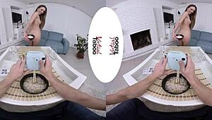 POV Taboo: Brunette Struggles With Too Big Anal