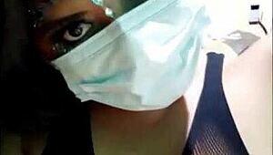 Stepsister shows hot pussy in lingerie dance