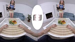 POV Taboo: Brunette Struggles With Too Big Anal