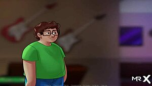 Summertime Saga - Winning Strip Poker Game