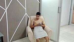 emotional blowjob from stepfather's lover ends in facial