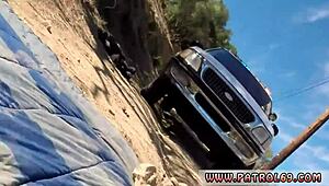 In the park, an amateur latina babe performs a double blowjob on webcam with a hot brunette.