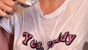 Passionate Blowjob And Intense Bathroom Quickie With Beautiful Teen Brunette In Doggystyle Pov Fuck