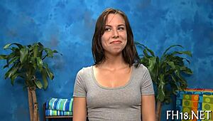 Cute 18-year-old beauty gets drilled hard by an old guy.