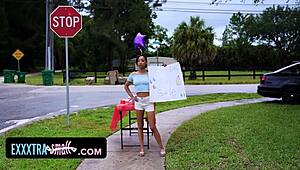 Tiny Ebony Babe Trades Cupcakes For Pussy Sales To Earn More.