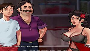 Summertime Saga - Winning Strip Poker Game