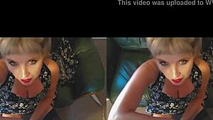 i watch bettie hayward's vintage striptease in 3d vr, her big natural tits and garter belt driving me wild.