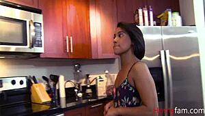 stepbro and teen sis can't keep hands off each other - penny nichols