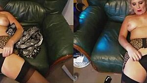 i watch bettie hayward's vintage striptease in 3d vr, her big natural tits and garter belt driving me wild.