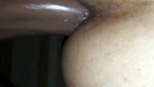 Long thick dick fucks me deep in rough interracial.