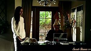 Stunning Babe Fucked Hard and Creamed by Stepbro in Missionary