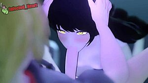 Blake handles outdoor challenges in the cartoon loop