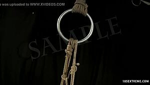 Lesbian Femdom Ties Up Partner In Shibari