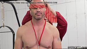 muscle hunks engage in nude cowboy sex, cum filling ass