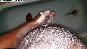 Gay naked guy with big dick in shower speaks fetish