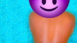 megan on knees in nude challenge, ebony petite orgasms 😍