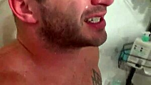 shower time with wet bathing fun