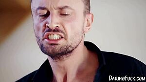 Classy Blonde in Heels Rides Hard Cock Wildly