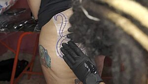 hey, just got my new tattoo on this fat ass