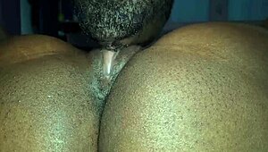 Pussy clit licking until she cums intense contractions & pulsating orgasm