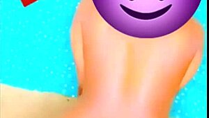 megan on knees in nude challenge, ebony petite orgasms 😍