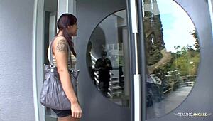 Brunette Caught Stealing Gets Banged