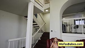 Petite blonde khloe kingsley sucks huge dick and gets banged