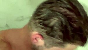 shower time with wet bathing fun