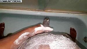 Gay naked guy with big dick in shower speaks fetish