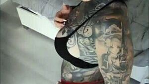 Petite Tattooed Girl Melody Radford Performing Dance