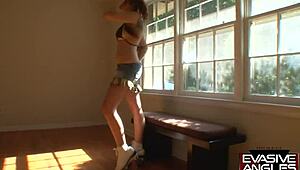 evasive angles the weekends arent as busy for them as most people are home from work so these horny girls get big dicks up their pussies just like they want