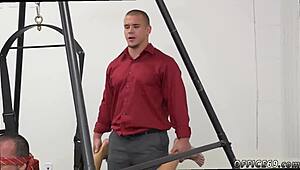 muscle hunks engage in nude cowboy sex, cum filling ass