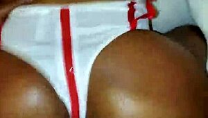 Amateur black MILF nurses patient's fat ass with big black cock