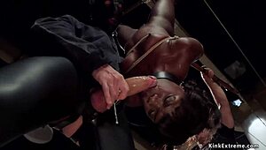 Interracial group sex with black BDSM elements