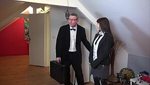 Part 1: Luna Rival Seduces Professor in Stockings and Heels. Their Encounter Gets Steamy Fast.