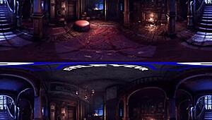 hey, check out this curly haired babe lacy channing getting hardcore doggystyle blowjob in victorian mansion pov