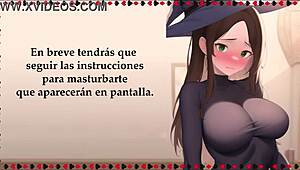 Brujita Timida DOMINATES Anal JOI in Spanish