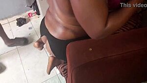 Blonde Amateur in Lingerie Bent Over for Doggystyle Cumshot!