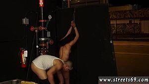 skinny petite teen bound for intense anal with tattooed beauty