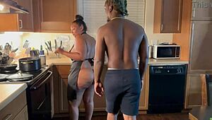 Kendale’s big black cock got creamed hard after our Netflix & chill turned wild over my special dinner