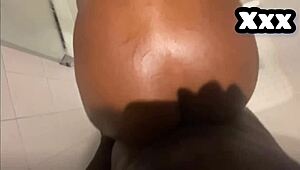 expensive hotel sex with petite ebony in shower 😍