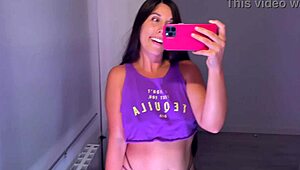 Trying on tops in haul 03 español