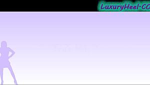 Go for the highest patent black stiletto heels.