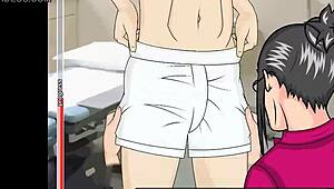 emotional encounter: college nurse gives handjob in hospital