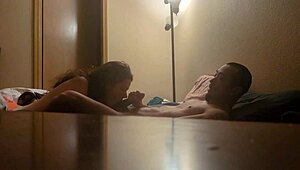 amateur couple enjoys a night of blowjobs, fucking, and creampie