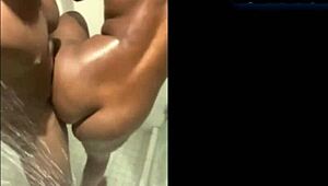 expensive hotel sex with petite ebony in shower 😍