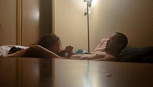 amateur couple enjoys a night of blowjobs, fucking, and creampie