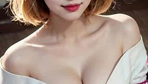 Hey, willst du diese 3D asiatische KI Modell Zusammenstellung sehen?